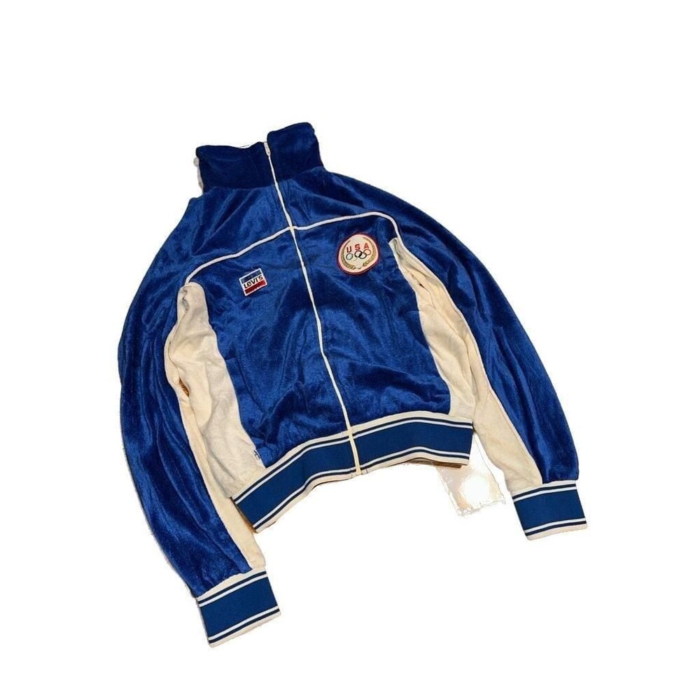 RARE 1980 Levi's Olympic USA Track Jacket Under License L.A. Committee